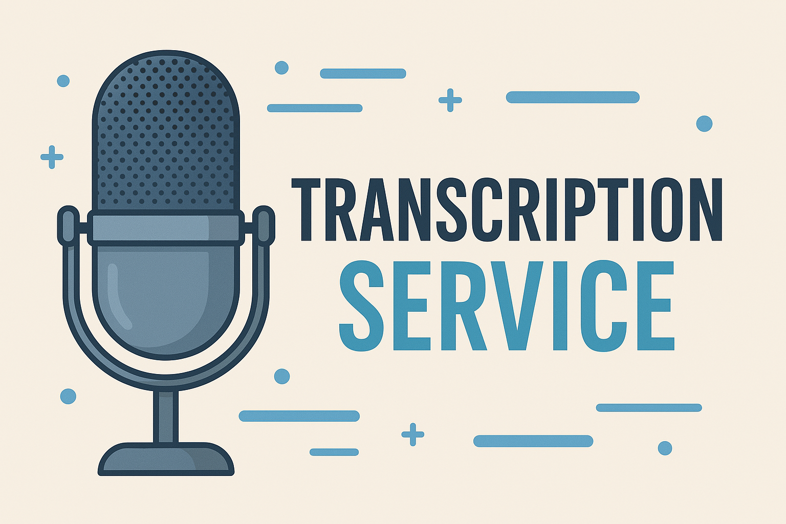 Transcription Service Banner